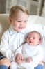 Au aparut primele imagini cu Printul George si Printesa Charlotte