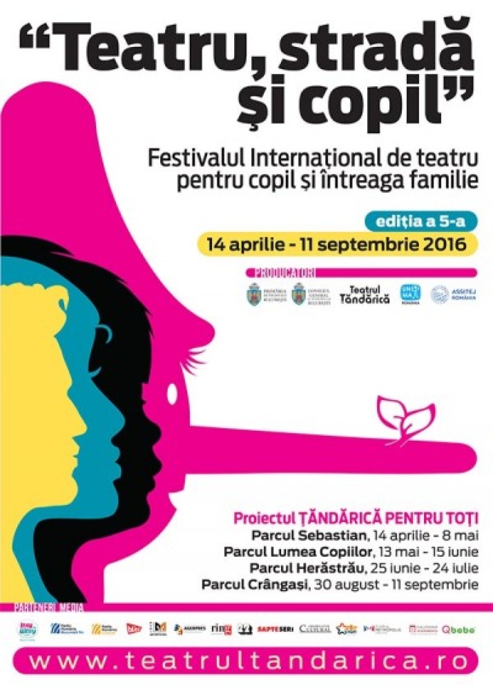 Festivalul International TEATRU, STRADA SI COPIL. Pretul biletelor: 1 leu 