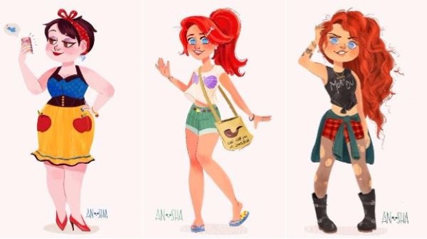 Printesele Disney in secolul 21: Ce meserii ar avea celebrele personaje